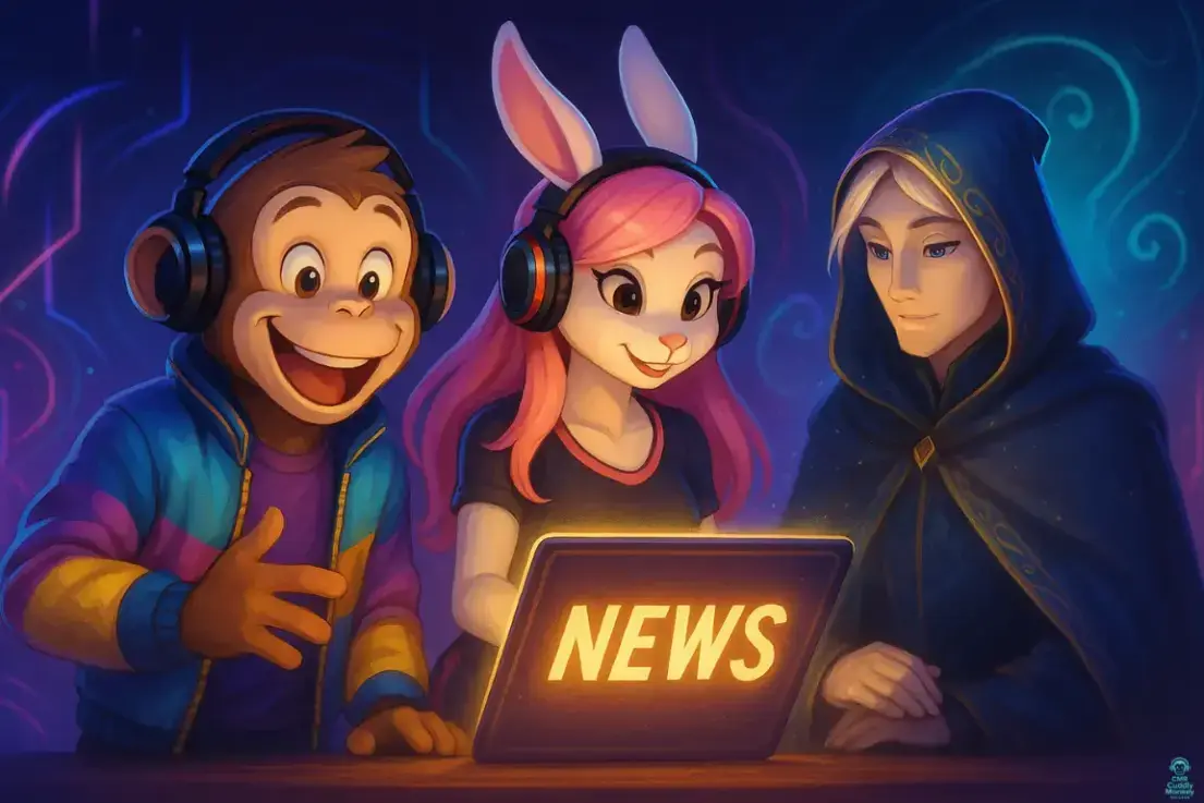 A Picture for the Blog with dj cuddly Monkey, Sprinty Bunny and Svaihymn